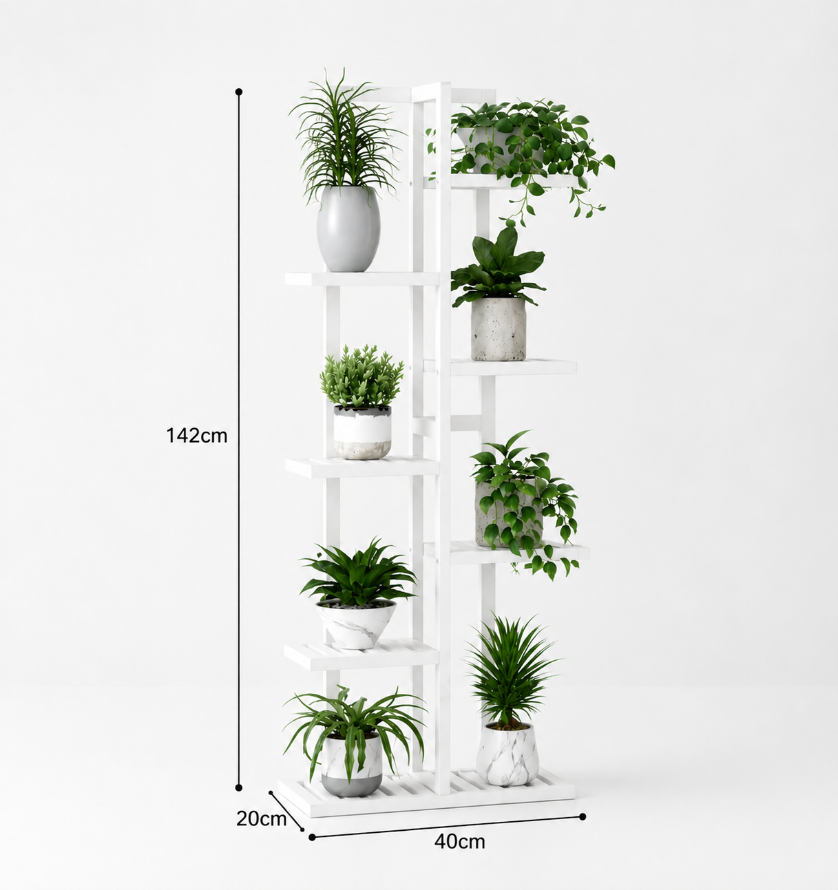 Multi-Tier Plant Stand – 142 × 40 × 20 cm