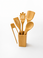 6-Pieces Bamboo Kitchen Utensil Set