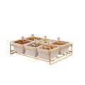 6pcs Luxury Ceramic Snack Serving Set