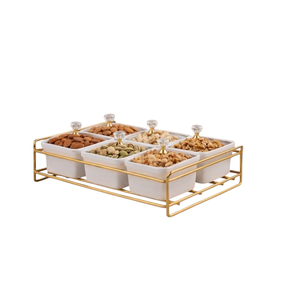 6pcs Luxury Ceramic Snack Serving Set
