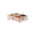 4pcs Luxury Ceramic Snack Serving Set