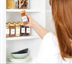 12pcs Spices Jars with Wood Stand