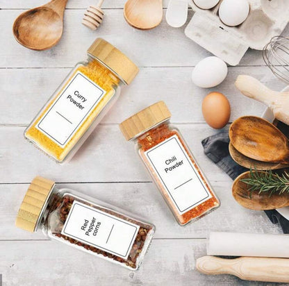 Bamboo Glass Bottle 120ml Organizer