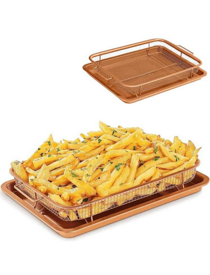 Stainless steel tray and basket