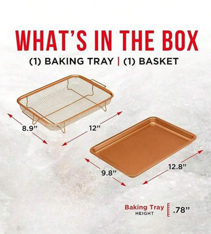 Stainless steel tray and basket