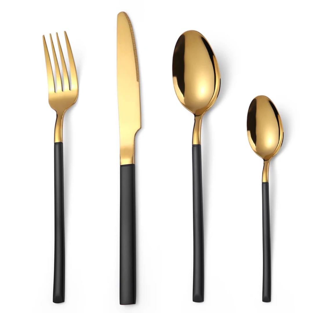 Elegant stainless steel cutlery set
