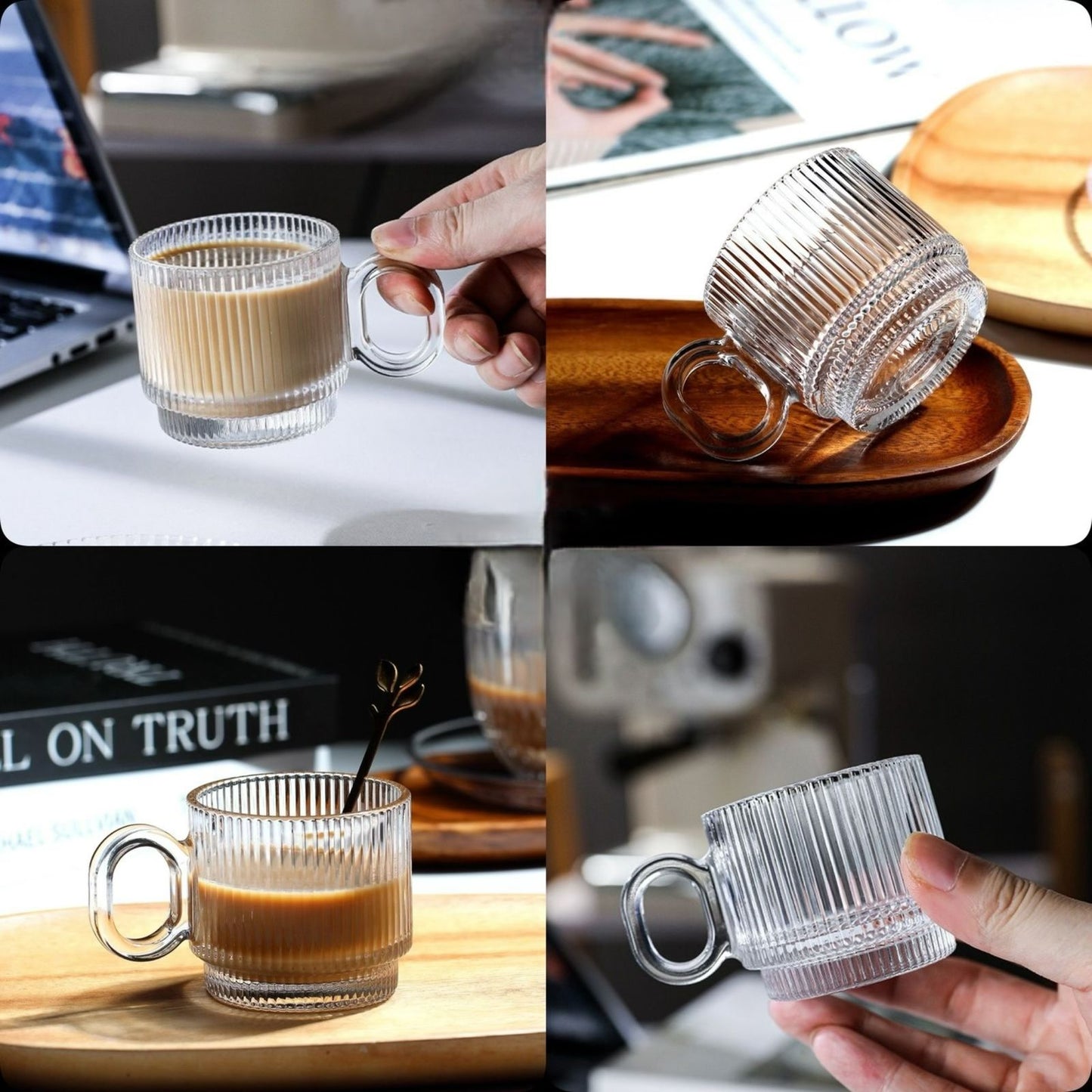 Transparent Glass Coffee Cups