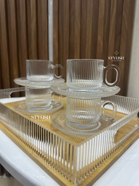 Transparent Glass Coffee Cups