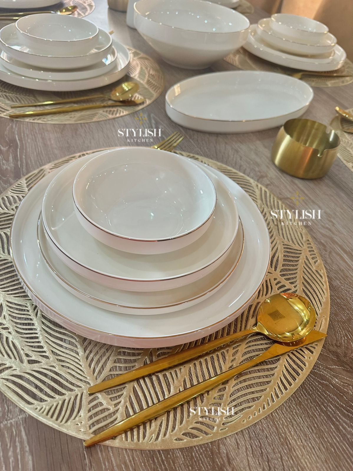 Gold Ceramic luxury Service Set