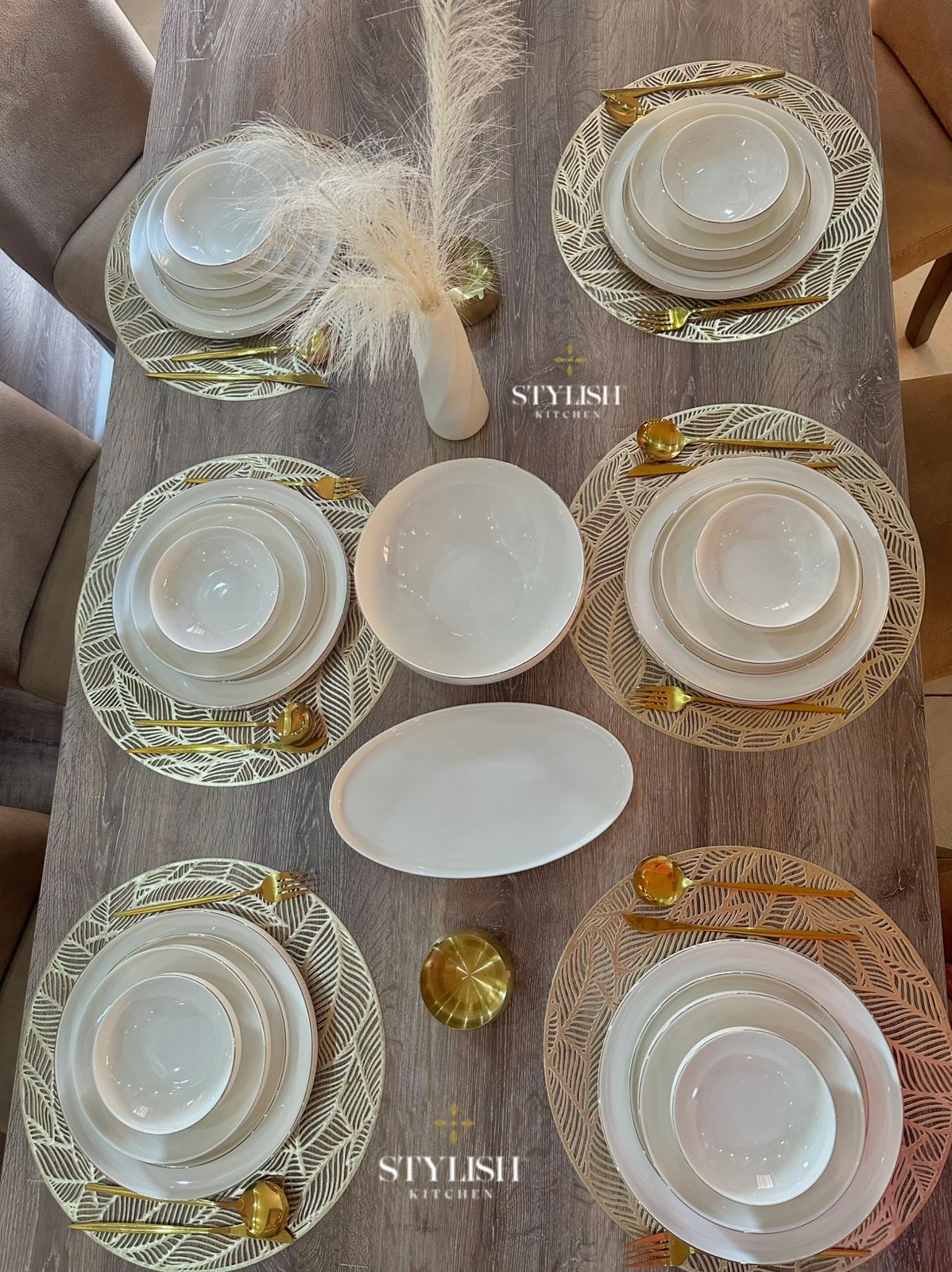 Gold Ceramic luxury Service Set