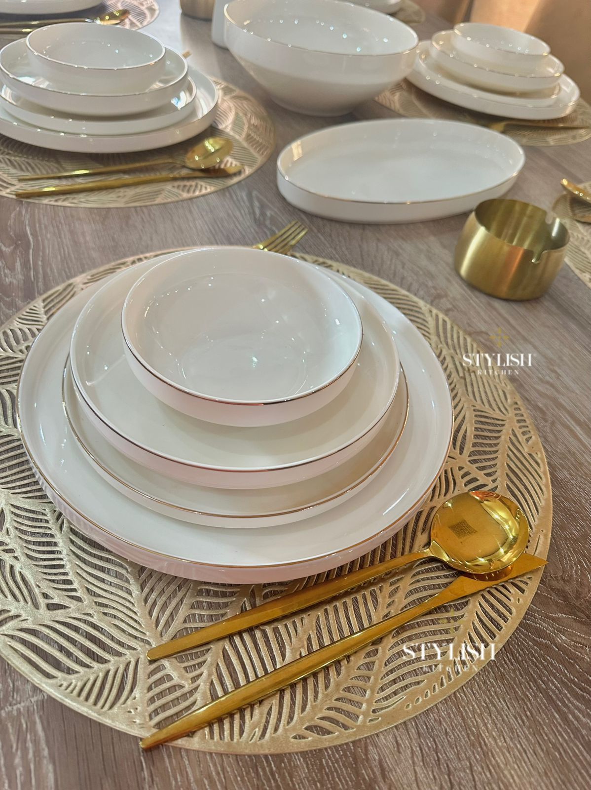 Gold Ceramic luxury Service Set