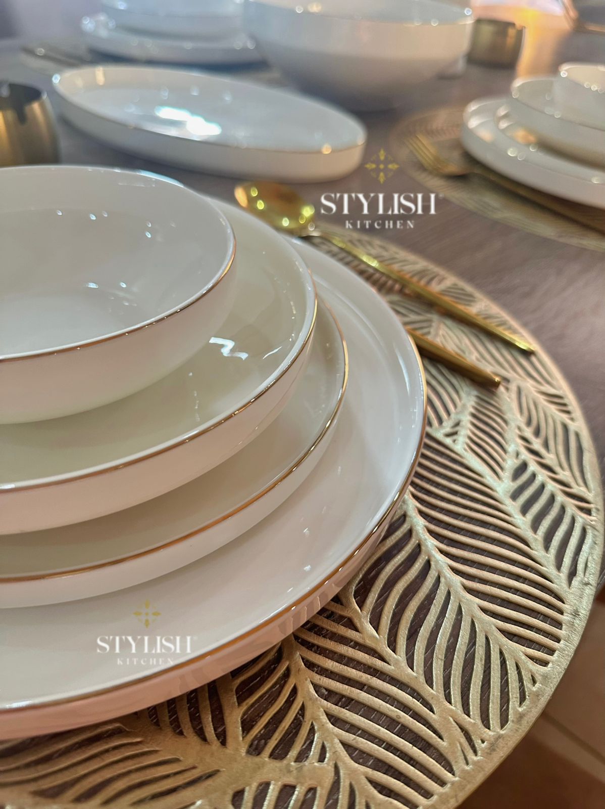 Gold Ceramic luxury Service Set