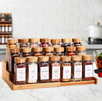 Jar Spices Shaker Bamboo Lid