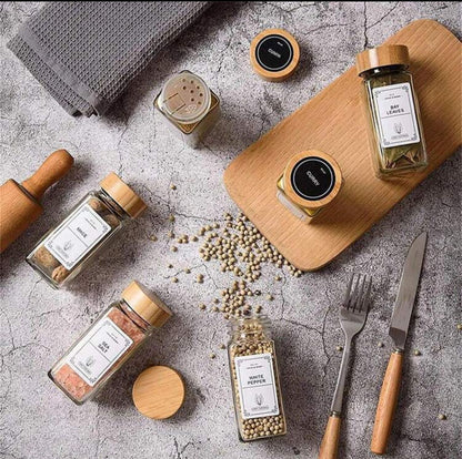 Spice Jar Shaker Bamboo Lid-Large