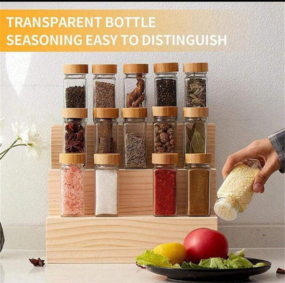 Spice Jar Shaker Bamboo Lid-Large