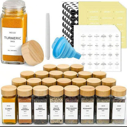 Spice Jar Shaker Bamboo Lid-Large