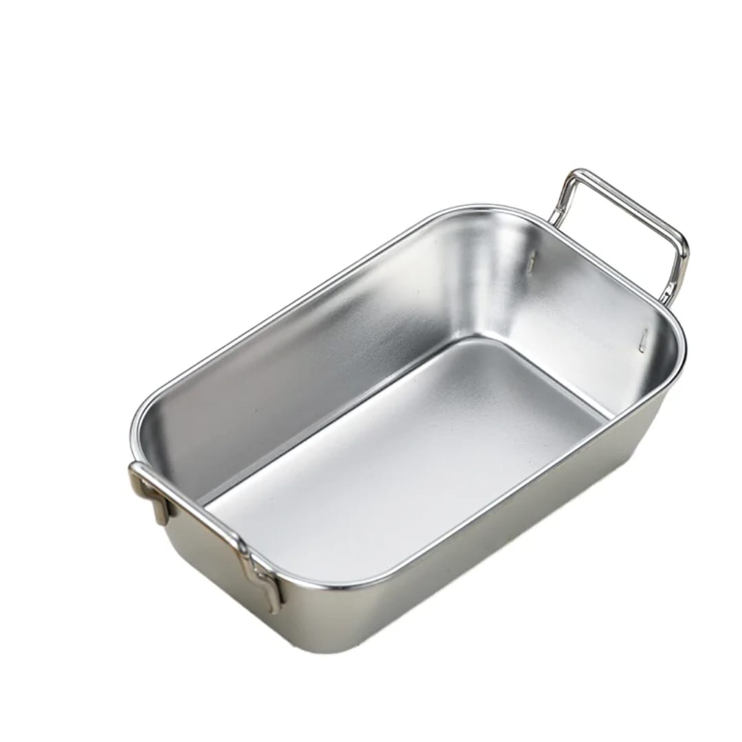 Stainless Steel Roasting Pan – Rectangular with Handles