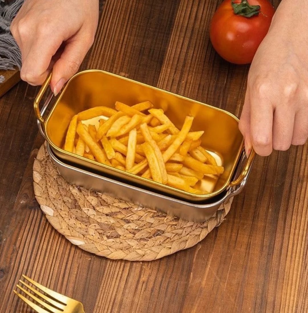 Stainless Steel Roasting Pan – Rectangular with Handles