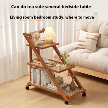 3-Tier Bamboo Storage With Wheels