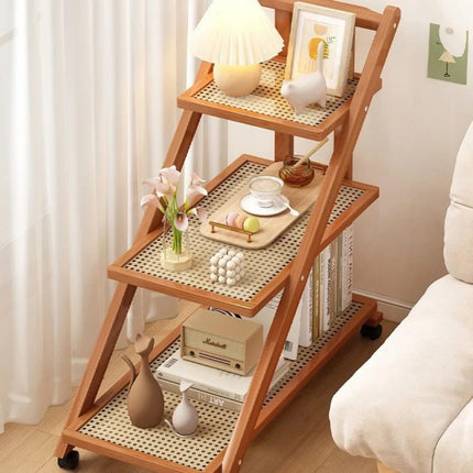 3-Tier Bamboo Storage With Wheels