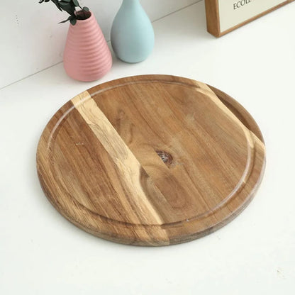 Round Wooden Pizza Base