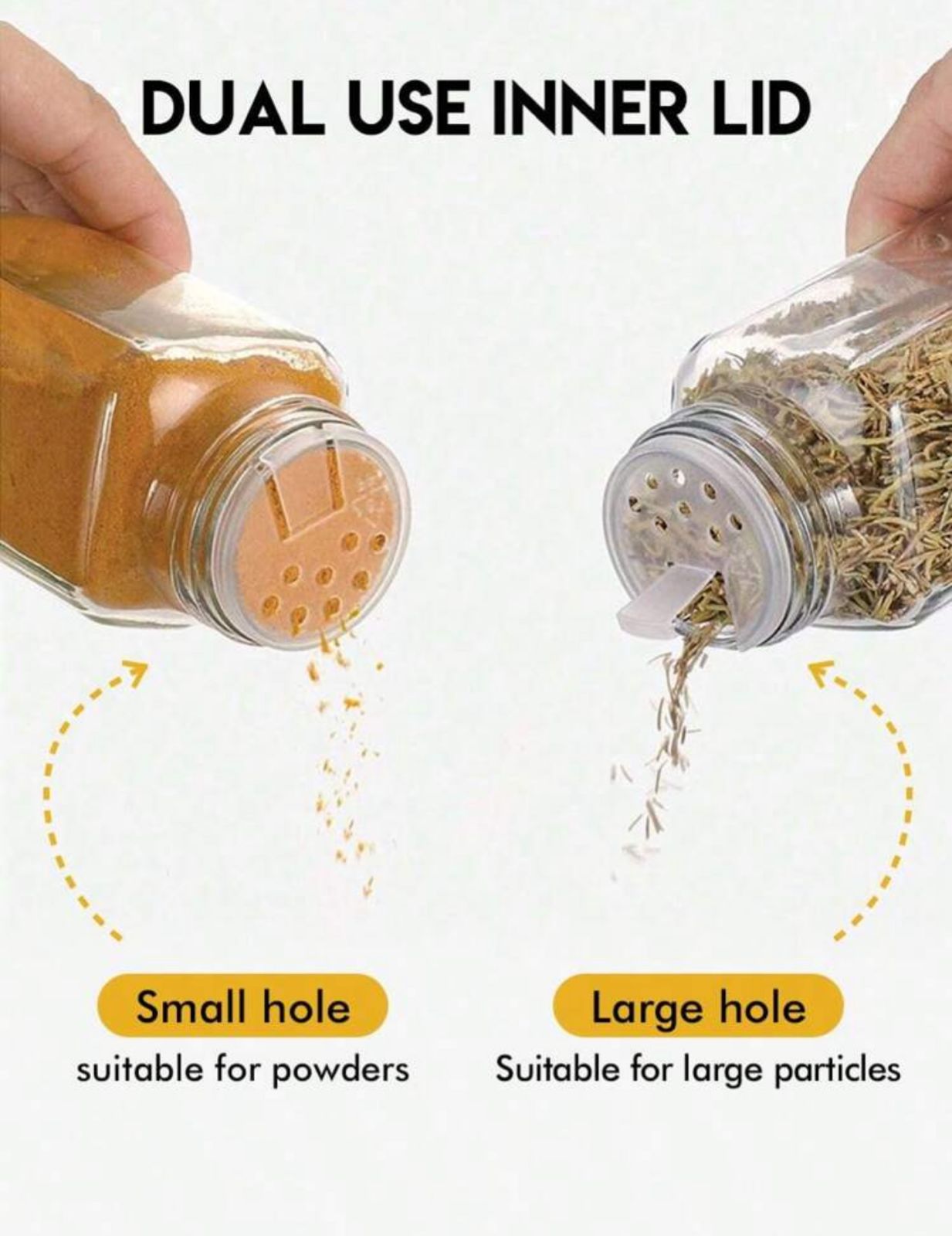 Glass Spice Jars With Bamboo Lids