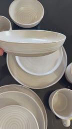 Nordic Spiral Ceramic Dinnerware Set