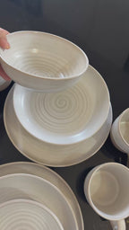 Nordic Spiral Ceramic Dinnerware Set